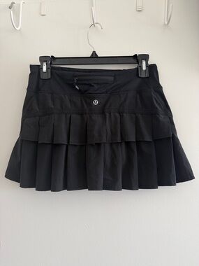lululemon athletica Black Pace Setter Black Skort